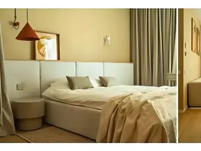 Apartament inchiriere Sector 2 Bucuresti dormitor cu pat